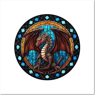 Stained Glass Dragon #4 Posters and Art